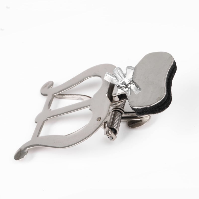 VOBRAMY Silver Clamp-On Holder Marching Lyre Replacement for Trombone - Image 3